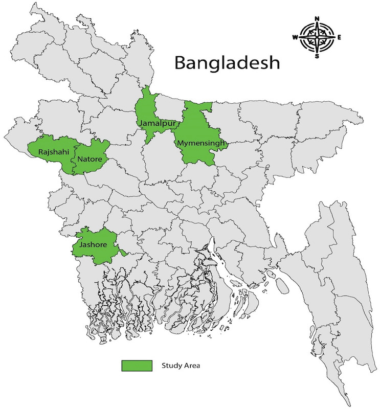 map of Bangladesh