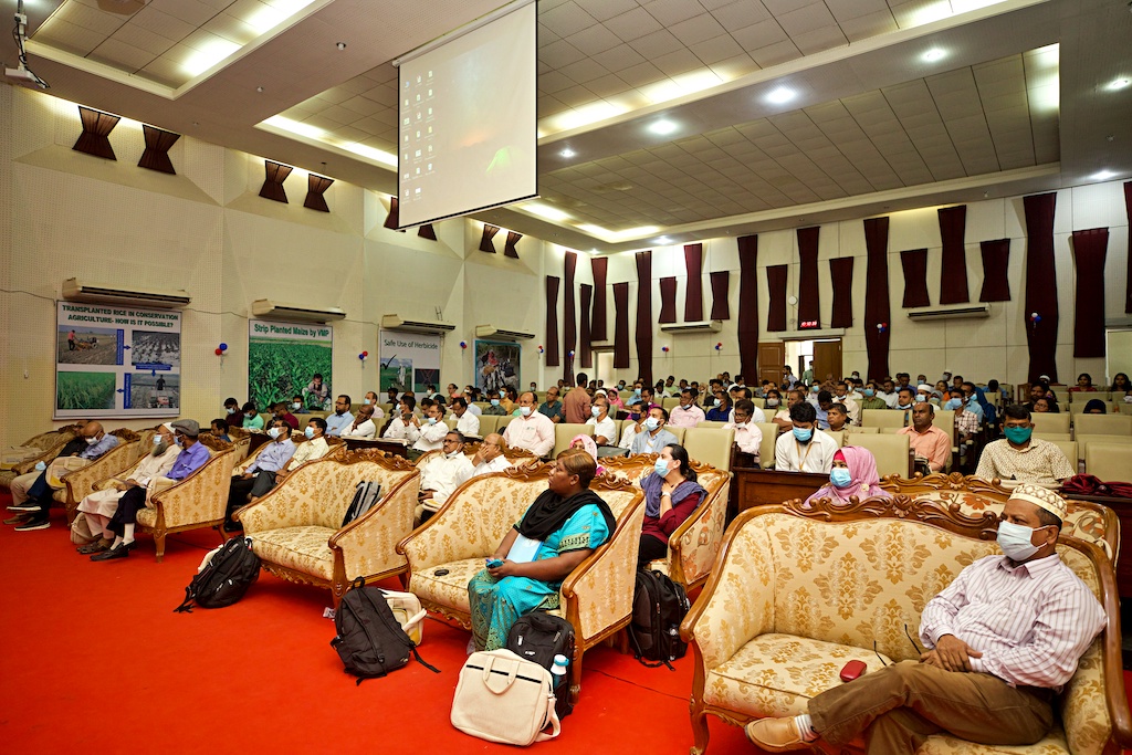 Here, you can see the audience for the day-long Bangladesh Aquaculture Sector Meeting.