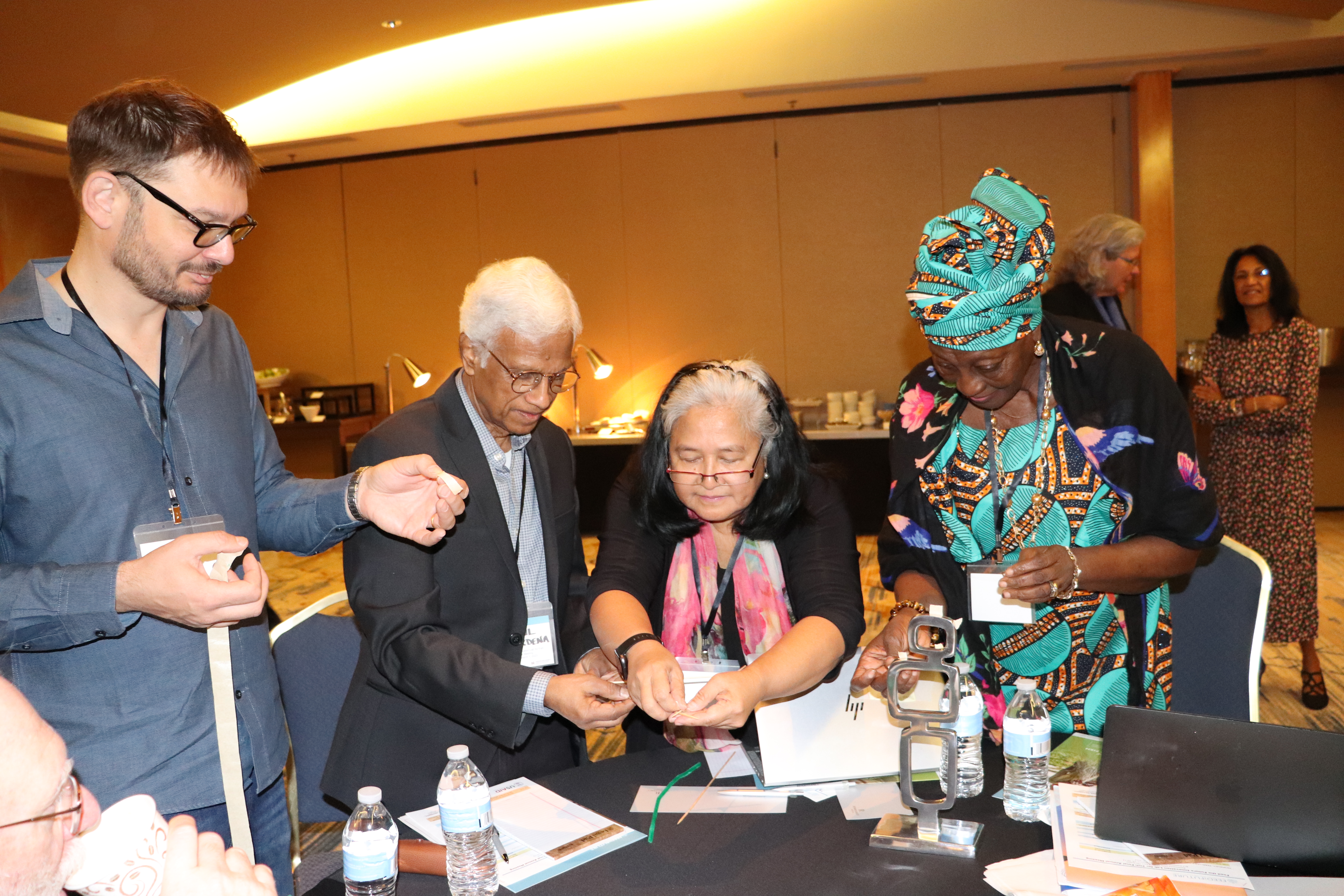 Team members started the day with a team building ice breaker.