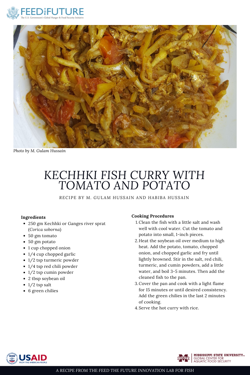 Kechhki fish curry recipe card